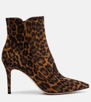 Gianvito Rossi Levy 85 leopard-print suede ankle boots | Thumbnail 2 Gianvito Rossi Levy 85 leopard-print suede ankle boots | Thumbnail 2