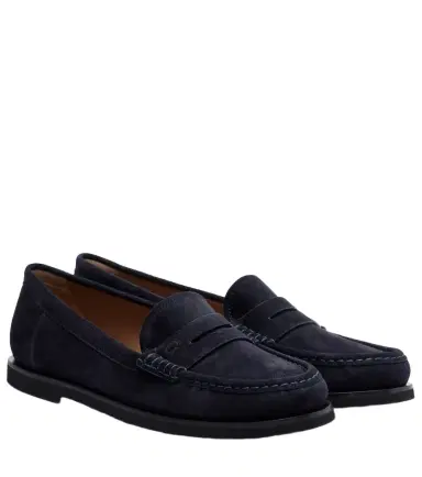Gianvito Rossi Vernon suede penny loafers | Thumbnail 1 Gianvito Rossi Vernon suede penny loafers | Thumbnail 1