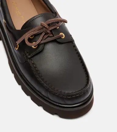 Gianvito Rossi Olonne leather boat shoes | Thumbnail 2 Gianvito Rossi Olonne leather boat shoes | Thumbnail 2