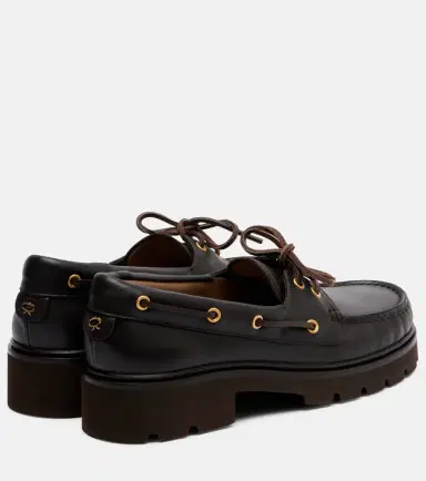 Gianvito Rossi Olonne leather boat shoes | Thumbnail 4 Gianvito Rossi Olonne leather boat shoes | Thumbnail 4