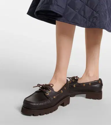 Gianvito Rossi Olonne leather boat shoes | Thumbnail 6 Gianvito Rossi Olonne leather boat shoes | Thumbnail 6