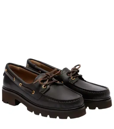 Gianvito Rossi Olonne leather boat shoes | Thumbnail 1 Gianvito Rossi Olonne leather boat shoes | Thumbnail 1