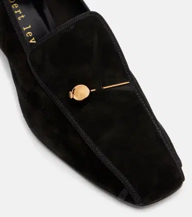 Herbert Levine Showtime suede loafer pumps | Thumbnail 2 Herbert Levine Showtime suede loafer pumps | Thumbnail 2