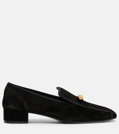 Herbert Levine Showtime suede loafer pumps | Thumbnail 4 Herbert Levine Showtime suede loafer pumps | Thumbnail 4