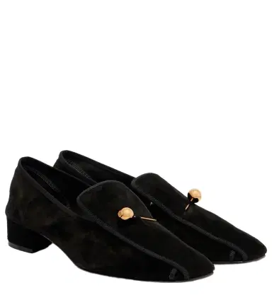 Herbert Levine Showtime suede loafer pumps | Thumbnail 1 Herbert Levine Showtime suede loafer pumps | Thumbnail 1