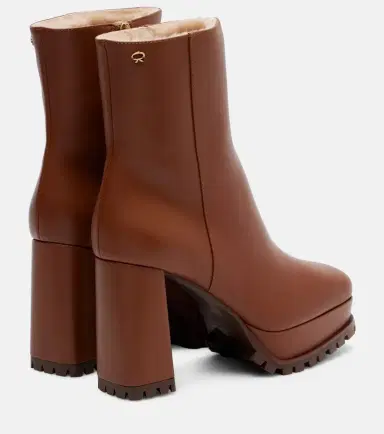 Gianvito Rossi 70 shearling-lined platform ankle boots | Thumbnail 3 Gianvito Rossi 70 shearling-lined platform ankle boots | Thumbnail 3