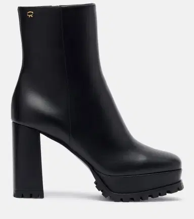 Gianvito Rossi Leather platform ankle boots | Thumbnail 3