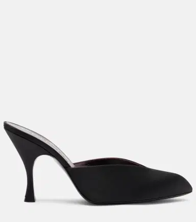 Herbert Levine Sitting Pretty satin mules | Thumbnail 4 Herbert Levine Sitting Pretty satin mules | Thumbnail 4