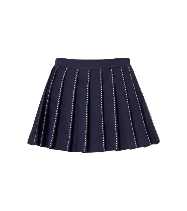 Tory Burch Embroidered pleated tennis skirt