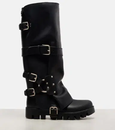 Dolce & Gabbana Leather biker boots | Thumbnail 4 Dolce & Gabbana Leather biker boots | Thumbnail 4
