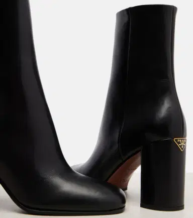 Prada Logo leather ankle boots | Thumbnail 2 Prada Logo leather ankle boots | Thumbnail 2