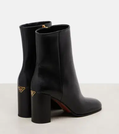 Prada Logo leather ankle boots | Thumbnail 3 Prada Logo leather ankle boots | Thumbnail 3