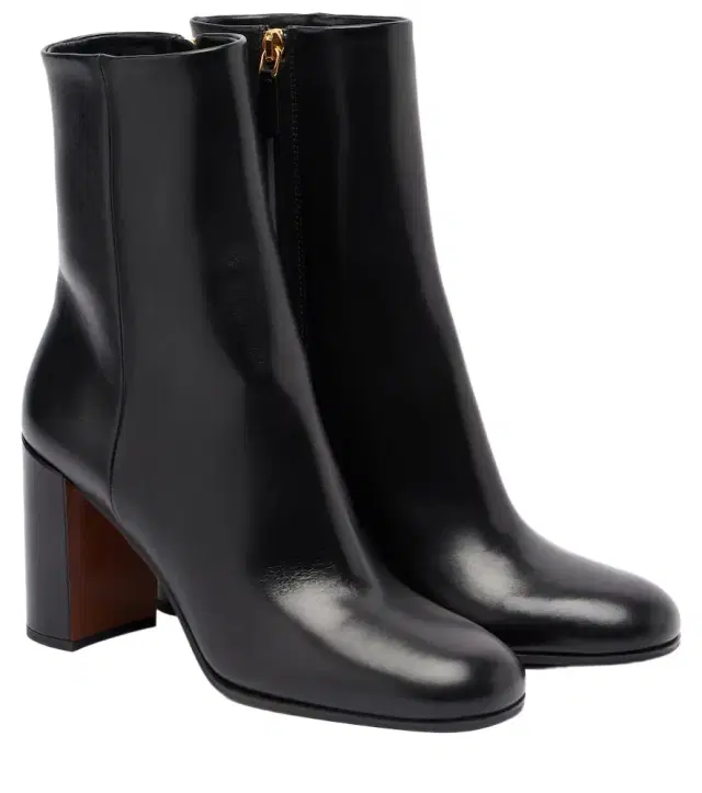 Prada Logo leather ankle boots