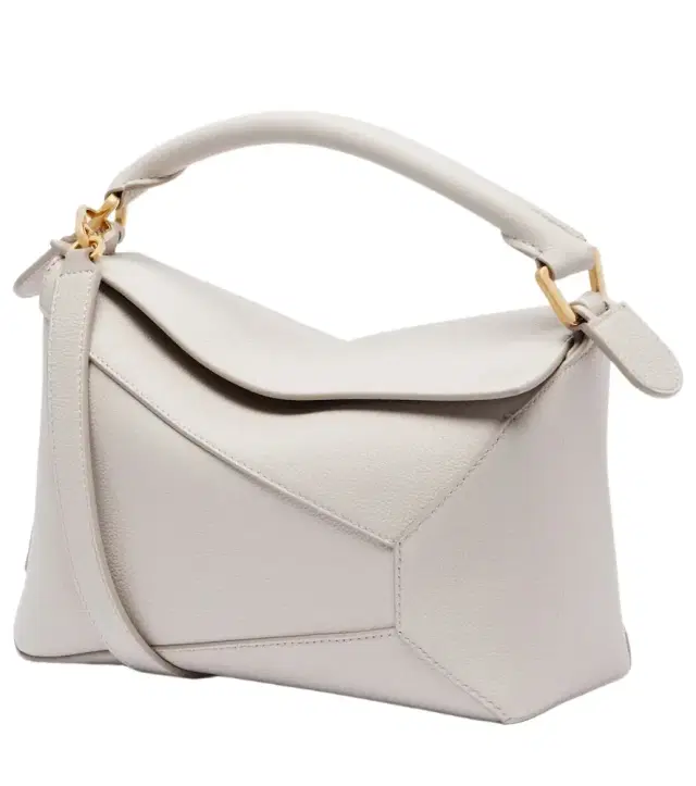Puzzle Edge Small leather top-handle bag