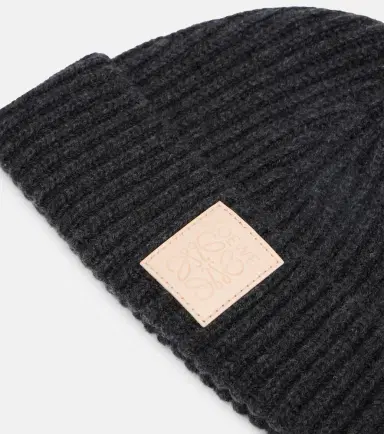 Loewe Anagram ribbed-knit cashmere beanie | Thumbnail 2