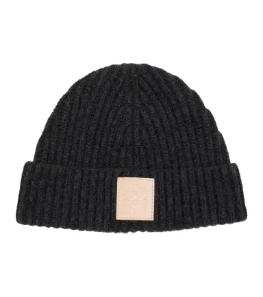 Loewe Anagram ribbed-knit cashmere beanie | Thumbnail 1