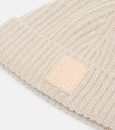 Loewe Anagram ribbed-knit cashmere beanie | Thumbnail 2 Loewe Anagram ribbed-knit cashmere beanie | Thumbnail 2