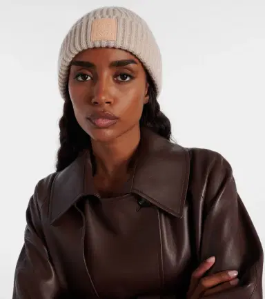 Loewe Anagram ribbed-knit cashmere beanie | Thumbnail 4 Loewe Anagram ribbed-knit cashmere beanie | Thumbnail 4