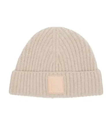 Loewe Anagram ribbed-knit cashmere beanie | Thumbnail 1 Loewe Anagram ribbed-knit cashmere beanie | Thumbnail 1