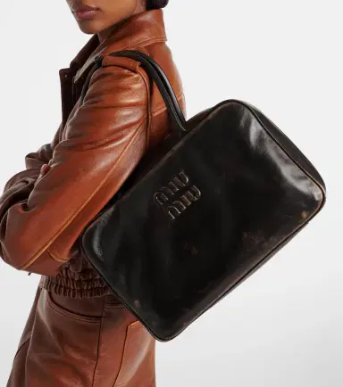 Miu Miu Beau leather tote bag | Thumbnail 5 Miu Miu Beau leather tote bag | Thumbnail 5
