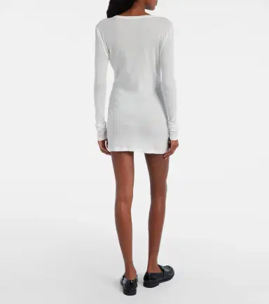Miu Miu Cotton jersey minidress | Thumbnail 5 Miu Miu Cotton jersey minidress | Thumbnail 5