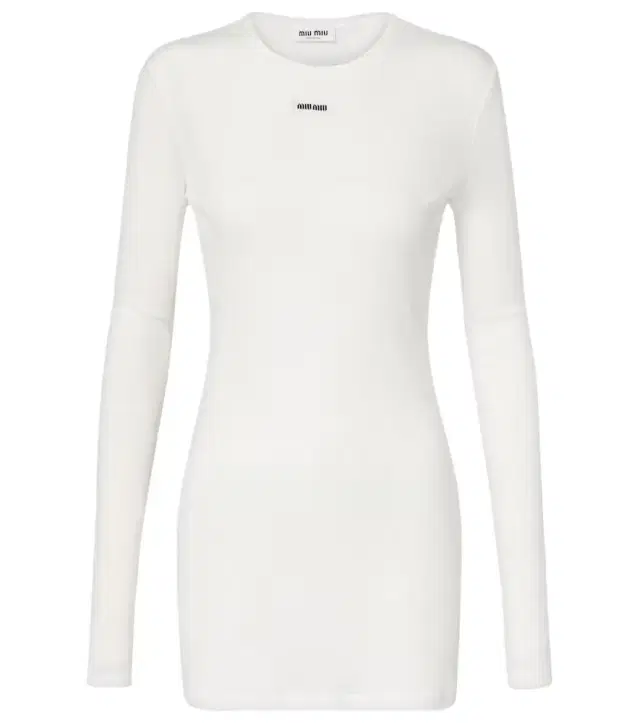 Cotton jersey minidress