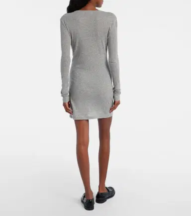 Miu Miu Cotton jersey minidress | Thumbnail 4