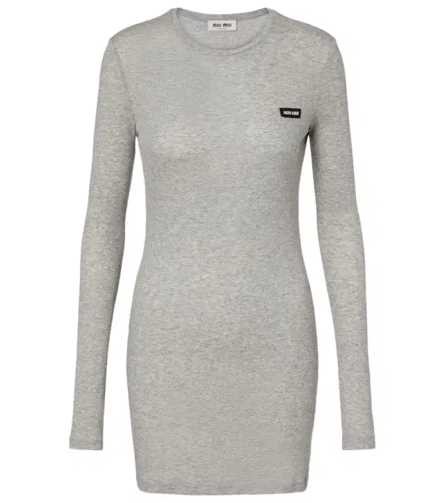 Miu Miu Cotton jersey minidress