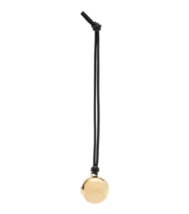 Loewe Pebble gold-plated leather bag charm | Thumbnail 1 Loewe Pebble gold-plated leather bag charm | Thumbnail 1