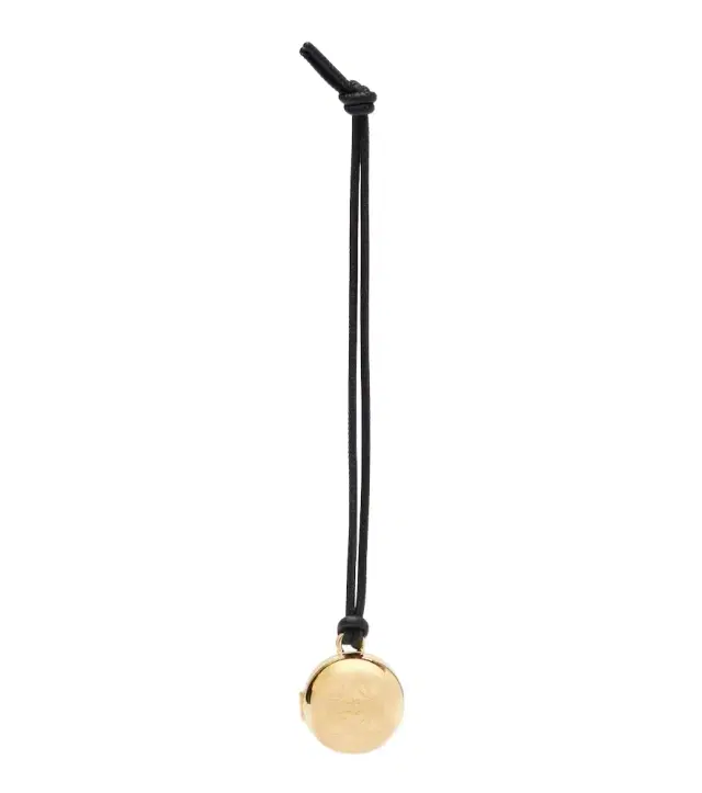 Loewe Pebble gold-plated leather bag charm