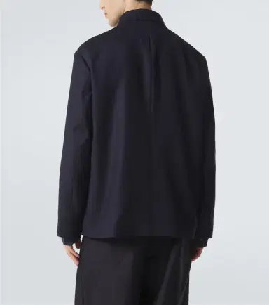 Giorgio Armani Chevron wool and cashmere-blend jacket | Thumbnail 4