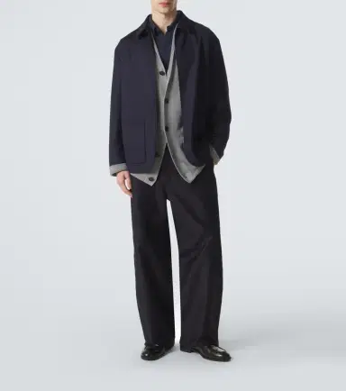 Giorgio Armani Chevron wool and cashmere-blend jacket | Thumbnail 5