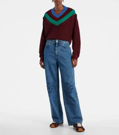 Loewe Anagram wide-leg jeans | Thumbnail 5 Loewe Anagram wide-leg jeans | Thumbnail 5