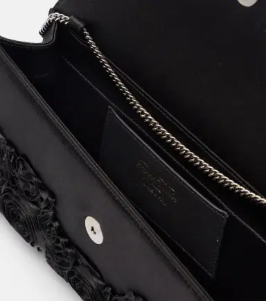 Roger Vivier Efflorescence embellished satin clutch | Thumbnail 3