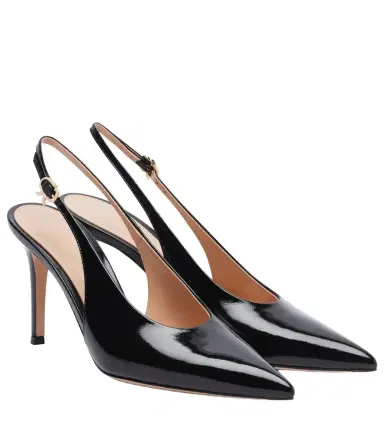 Gianvito Rossi Robbie 85 leather slingback pumps | Thumbnail 1 Gianvito Rossi Robbie 85 leather slingback pumps | Thumbnail 1