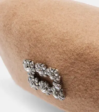 Roger Vivier Embellished wool beret | Thumbnail 2