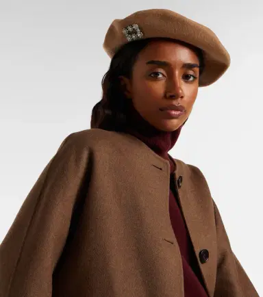 Roger Vivier Embellished wool beret | Thumbnail 4
