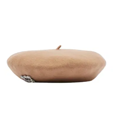 Roger Vivier Embellished wool beret | Thumbnail 1