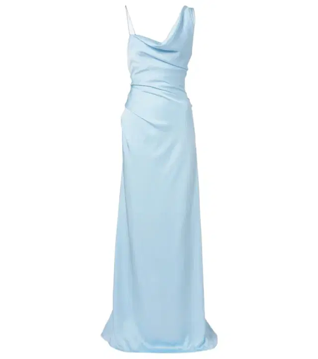Minerva open-back satin gown