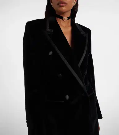 Dolce & Gabbana Cotton-blend velvet tuxedo jacket | Thumbnail 3 Dolce & Gabbana Cotton-blend velvet tuxedo jacket | Thumbnail 3