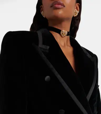 Dolce & Gabbana Cotton-blend velvet tuxedo jacket | Thumbnail 5 Dolce & Gabbana Cotton-blend velvet tuxedo jacket | Thumbnail 5
