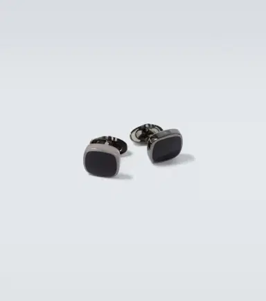 Giorgio Armani 925 sterling silver and enamel cufflinks | Thumbnail 2