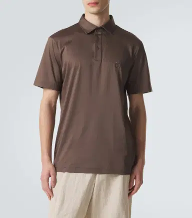 Giorgio Armani Logo cotton polo shirt | Thumbnail 5