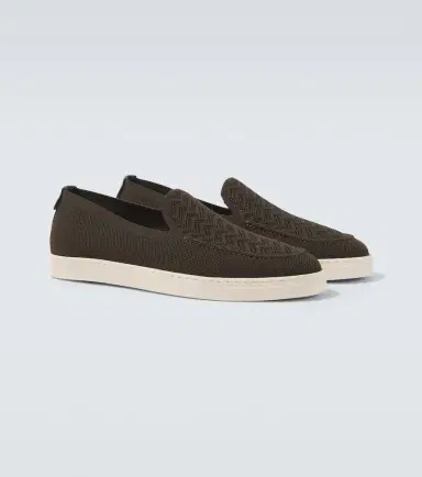 Giorgio Armani Asv jacquard slip-on shoes | Thumbnail 5