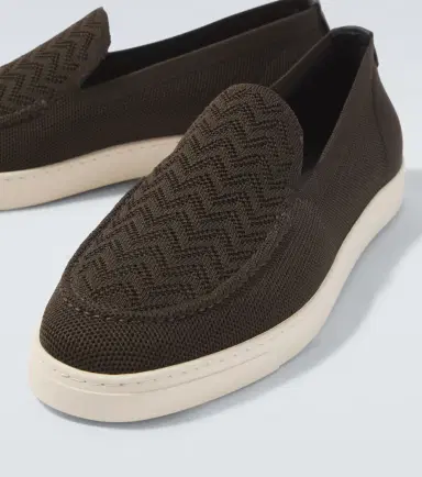 Giorgio Armani Asv jacquard slip-on shoes | Thumbnail 6