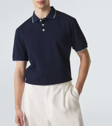 Giorgio Armani Cotton piqué polo shirt | Thumbnail 4