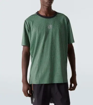 Loewe x On striped technical jersey T-shirt | Thumbnail 5