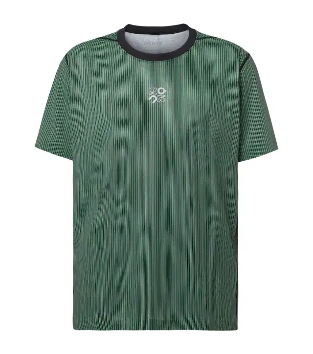 x On striped technical jersey T-shirt