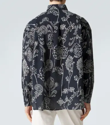 Giorgio Armani Printed cotton seersucker shirt | Thumbnail 4 Giorgio Armani Printed cotton seersucker shirt | Thumbnail 4
