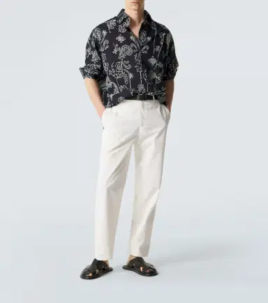 Giorgio Armani Printed cotton seersucker shirt | Thumbnail 6 Giorgio Armani Printed cotton seersucker shirt | Thumbnail 6